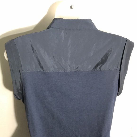 BANANA REPUBLIC | Casual Blue Silky Blouse - S - Picture 5 of 8